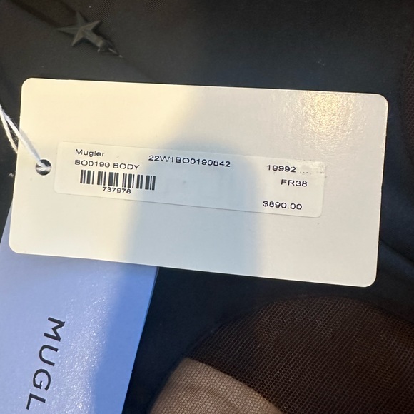 MUGLER
Jersey & tulle high neck bodysuit - Picture 10 of 11